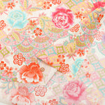 Cotton muslin  Lame (Glitter)  Fabric - Peony - nomura tailor