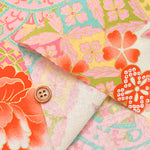 Cotton muslin  Lame (Glitter)  Fabric - Peony - nomura tailor