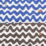 Cotton Oxford Fabric -  Wavy stripe pattern - nomura tailor