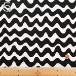 Cotton Oxford Fabric -  Wavy stripe pattern - nomura tailor