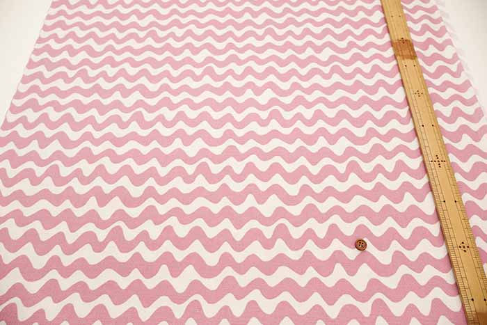Cotton Oxford Fabric -  Wavy stripe pattern - nomura tailor