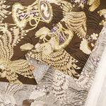 Cotton Muslin Lame (Glitter) Fabric - Hawk - nomura tailor