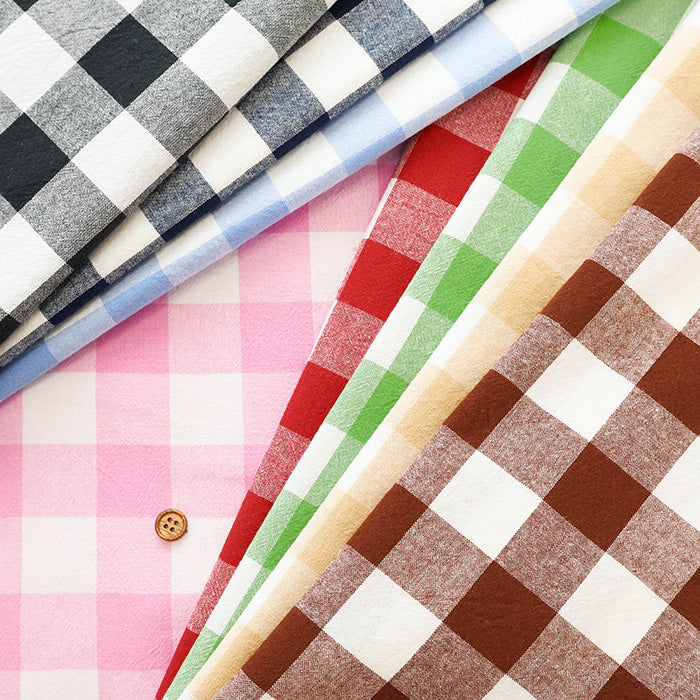 Made in China Cotton Washer-Processed Fabric - Gingham - nomura tailor