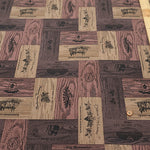 Cotton Oxford Fabric - Wine Wooden Box - nomura tailor