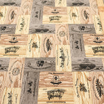 Cotton Oxford Fabric - Wine Wooden Box - nomura tailor