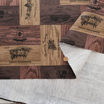 Cotton Oxford Fabric - Wine Wooden Box - nomura tailor