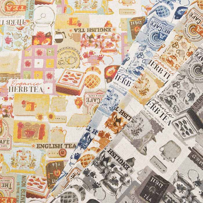 C/L Canvas print Fabric - Antique - nomura tailor