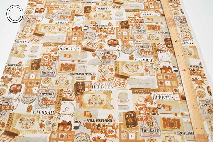 C/L Canvas print Fabric - Antique - nomura tailor