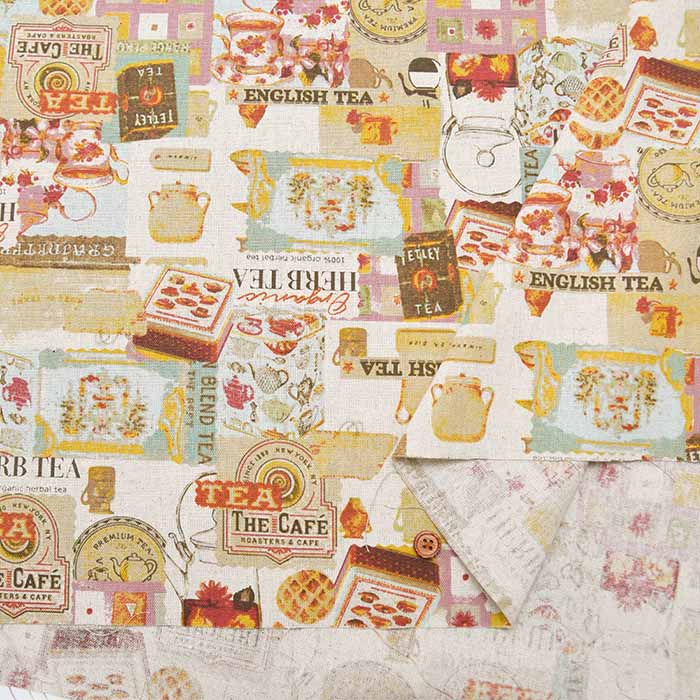 C/L Canvas print Fabric - Antique - nomura tailor