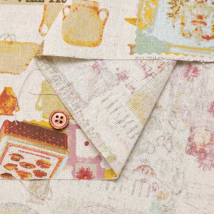 C/L Canvas print Fabric - Antique - nomura tailor