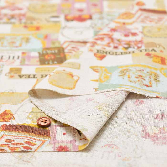 C/L Canvas print Fabric - Antique - nomura tailor