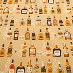 Cotton Muslin printed Fabric - Whiskey - nomura tailor