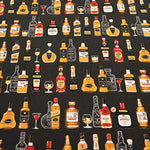 Cotton Muslin printed Fabric - Whiskey - nomura tailor