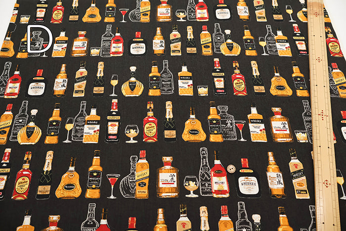 Cotton Muslin printed Fabric - Whiskey - nomura tailor