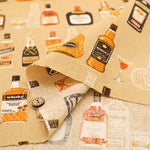 Cotton Muslin printed Fabric - Whiskey - nomura tailor