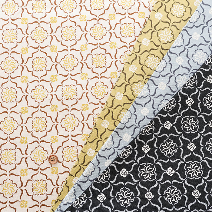 Cotton Oxford Fabric - Moroccan Flower - nomura tailor