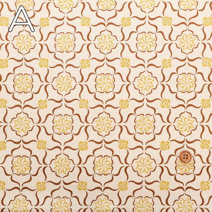 Cotton Oxford Fabric - Moroccan Flower - nomura tailor