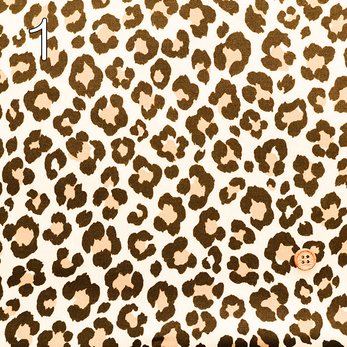 Cotton Broad Fabric - Leopard - nomura tailor