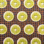 Cotton Broad Fabric - Orange and Coffee Bean - nomura tailor