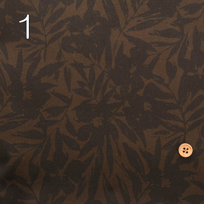 Cotton Broadcloth Overdyed Printed Fabric - Flower - nomura tailor