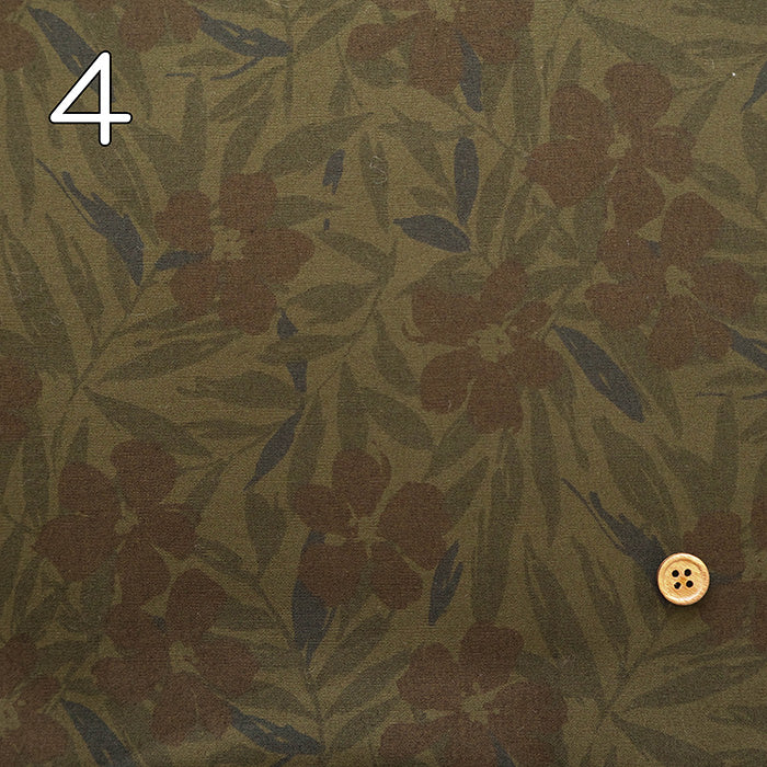 Cotton Broadcloth Overdyed Printed Fabric - Flower - nomura tailor