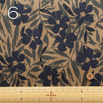 Cotton Broadcloth Overdyed Printed Fabric - Flower - nomura tailor