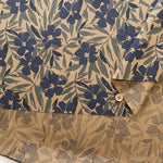 Cotton Broadcloth Overdyed Printed Fabric - Flower - nomura tailor
