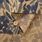 Cotton Broadcloth Overdyed Printed Fabric - Flower - nomura tailor