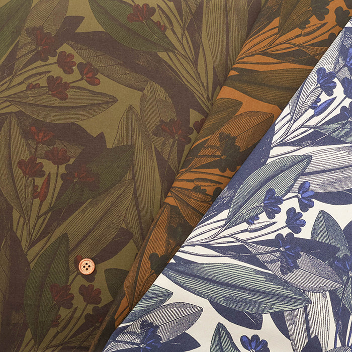 Cotton Overdyed Fabric - Botanical Garden - nomura tailor