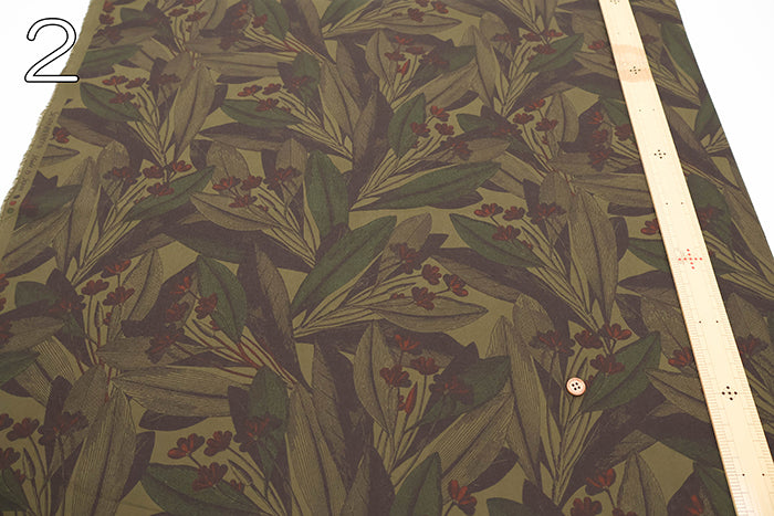 Cotton Overdyed Fabric - Botanical Garden - nomura tailor