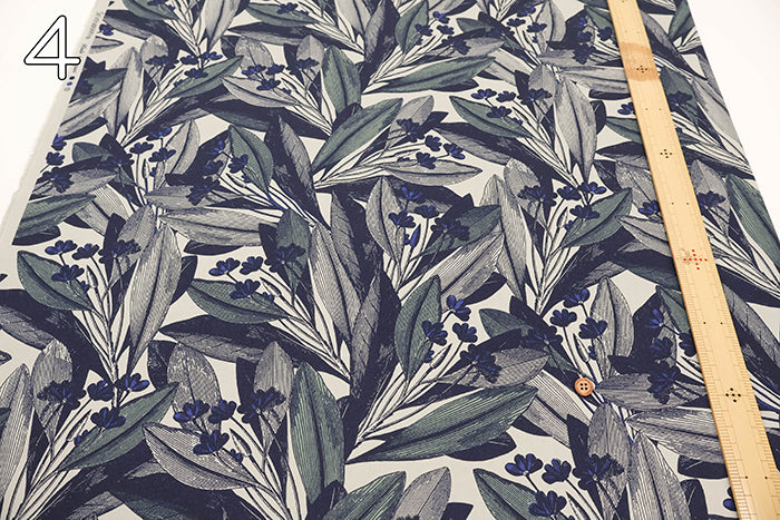 Cotton Overdyed Fabric - Botanical Garden - nomura tailor