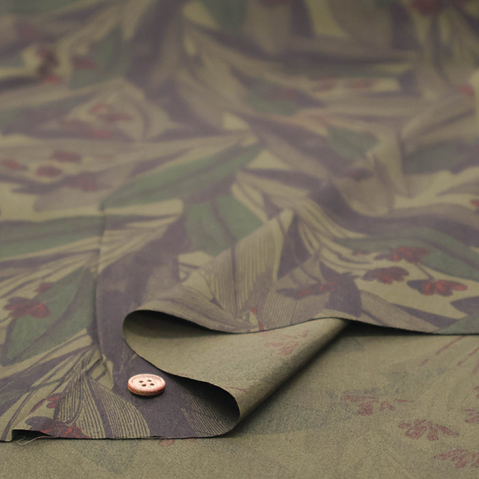 Cotton Overdyed Fabric - Botanical Garden - nomura tailor