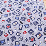 Cotton Scare Printed Fabric - Sake and Cat - nomura tailor