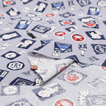 Cotton Scare Printed Fabric - Sake and Cat - nomura tailor