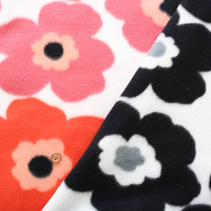 Made in China Polyester Fleece Printed Fabric - Flower - nomura tailor