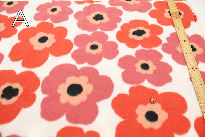 Made in China Polyester Fleece Printed Fabric - Flower - nomura tailor