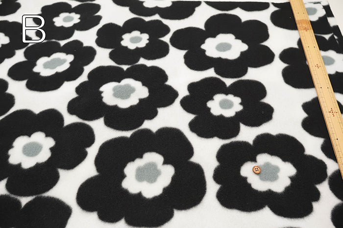 Made in China Polyester Fleece Printed Fabric - Flower - nomura tailor