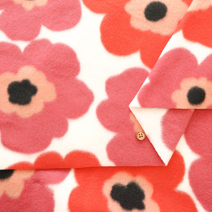 Made in China Polyester Fleece Printed Fabric - Flower - nomura tailor