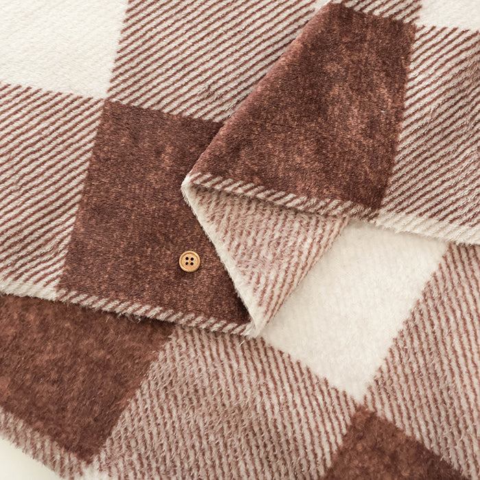 Made in China Polyester Boa Print Fabric - Check - nomura tailor