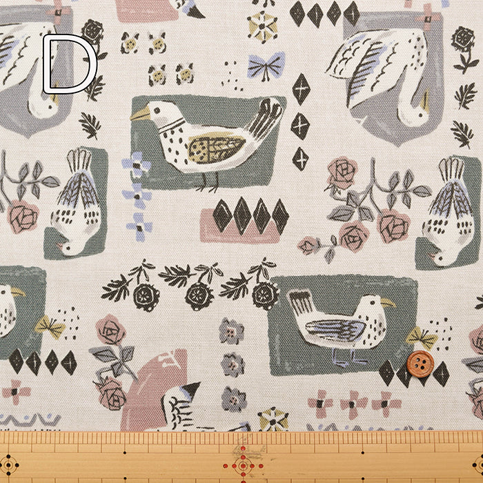 Cotton Oxford Fabric - Birds - nomura tailor