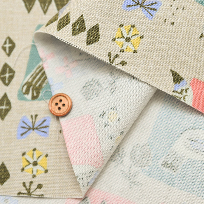 Cotton Oxford Fabric - Birds - nomura tailor