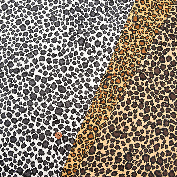 Cotton Twill Print Fabric - Leopard - nomura tailor