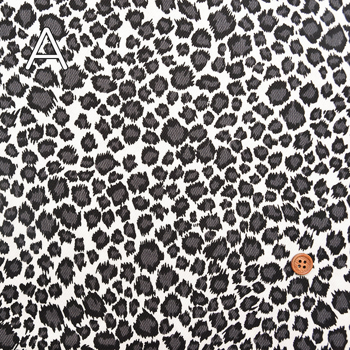 Cotton Twill Print Fabric - Leopard - nomura tailor