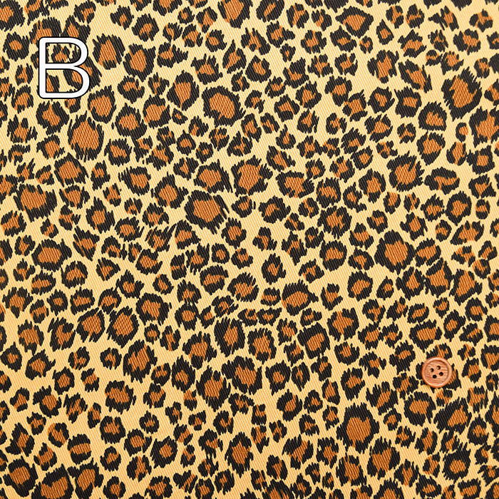 Cotton Twill Print Fabric - Leopard - nomura tailor