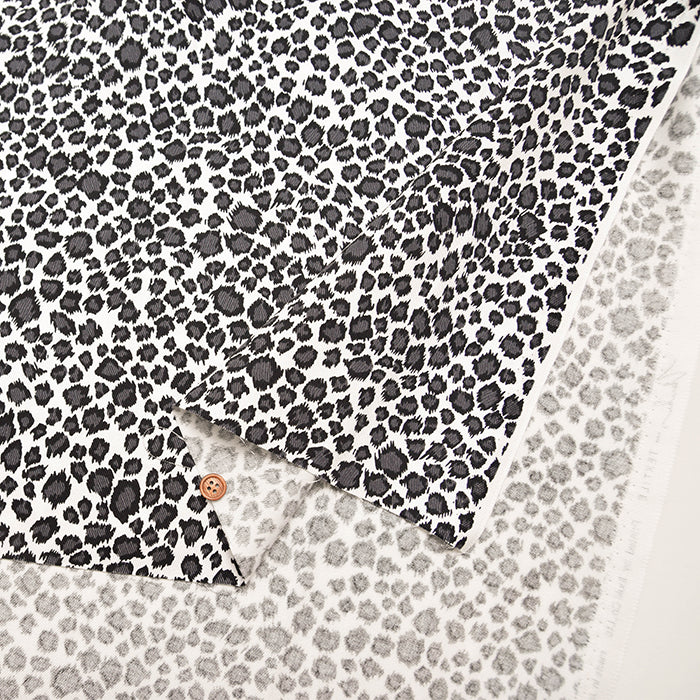 Cotton Twill Print Fabric - Leopard - nomura tailor