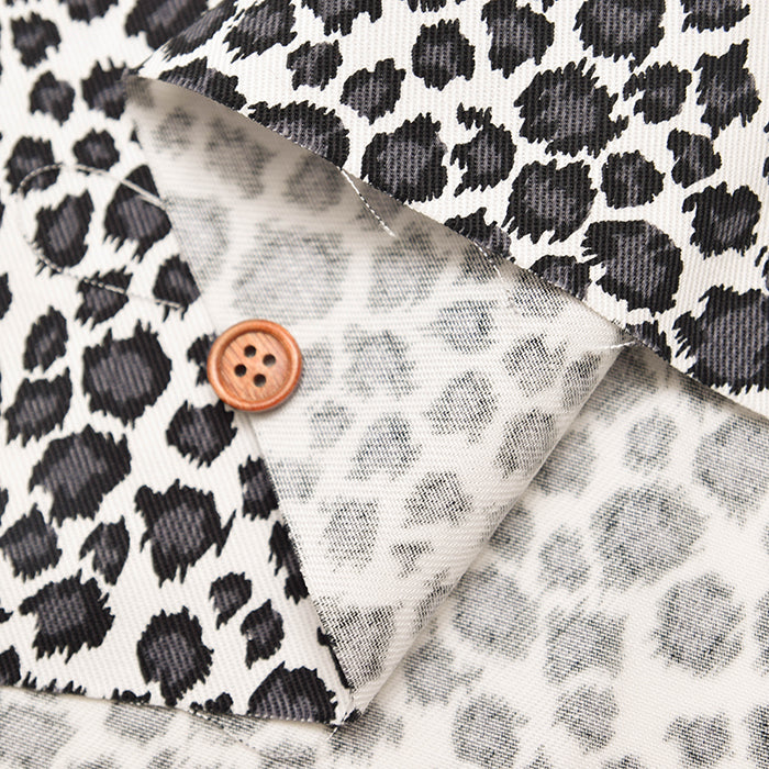 Cotton Twill Print Fabric - Leopard - nomura tailor