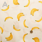 Cotton Muslin printed Fabric - Banana - nomura tailor