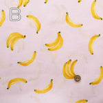 Cotton Muslin printed Fabric - Banana - nomura tailor