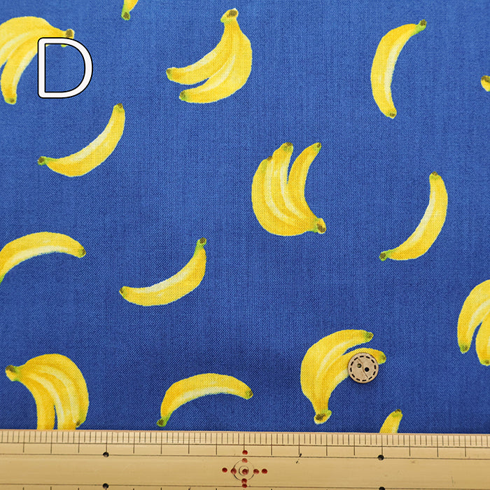 Cotton Muslin printed Fabric - Banana - nomura tailor