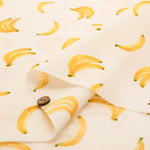Cotton Muslin printed Fabric - Banana - nomura tailor